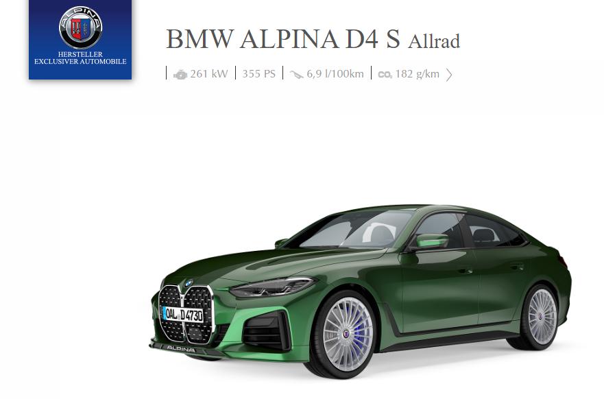 Alpina D4S Gran Coupe 2022, fisa tehnica, consum, 0-100, viteza maxima, autolatest, pret romania Alpina D4S Gran Coupe 2022, testeauto