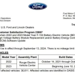 Ford F-150 Lightning, probleme tehice, probleme baterie, recall, whattruck, autolatest Ford F-150 Lightning