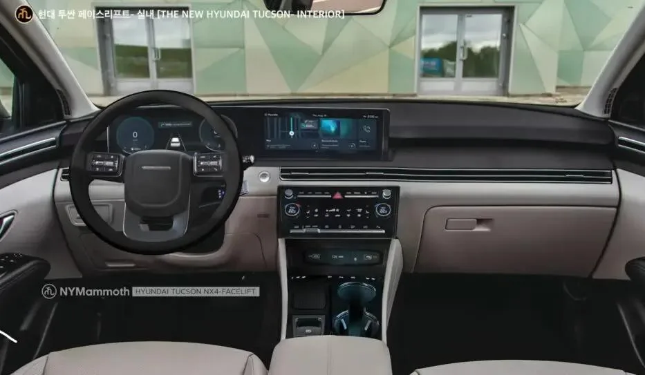Imagini in premiera cu interiorul noului Hyundai Tucson Facelift 2024
